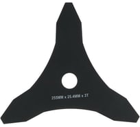 Нож трехлучевой для густой травы (255х25.4х1.4 мм) для триммера TUNDRA 6910125