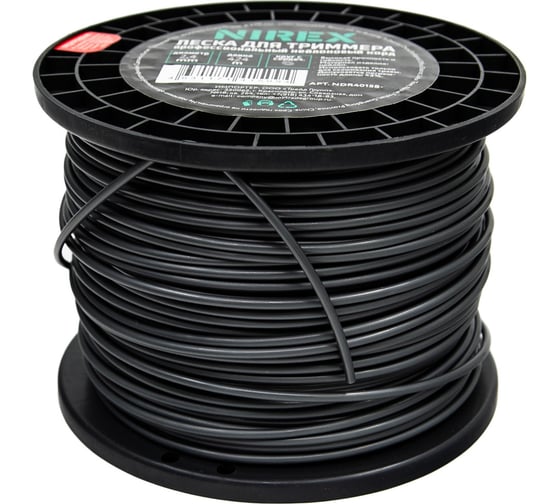 Леска NIREX DUAL ROUND 2.4 мм, 424 м (круг с сердечником) NDR24424-86 1