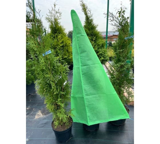 Чехол "Конус" на затяжке (160х250 см; Агроспан 60 г/м; зеленый) КРОН КУК160250