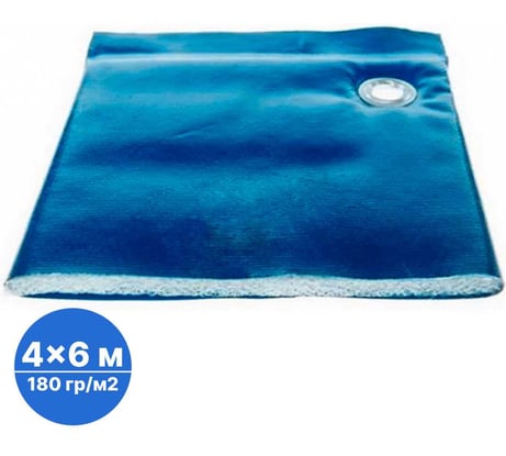 Sebmet Тент тарпаулин с утеплителем 4x6 м (180 г/м.кв), (24 м²) TD079118046Т