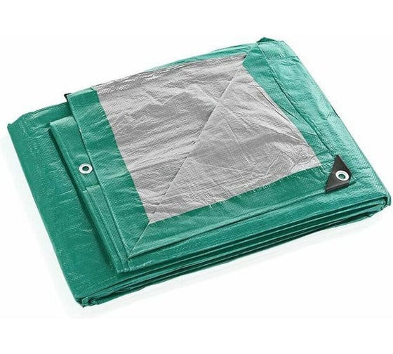 Тент мегапласт Защитник 120 3м х 5м зеленый / серебристый 1694 1