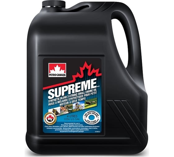Масло моторное для 2х-тактных двигателей SUPREME SYNTHETIC BLEND 2-STROKE SMALL 4 л PETRO-CANADA TWOSTRC16