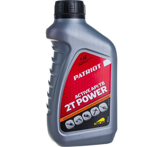 Масло минеральное 0.592 л для двухтактных двигателей Power Active 2T Stroke PATRIOT 850030628