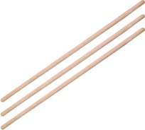 Черенок для лопаты СПЕЦ березовый, длина 1200-1250мм, D=40мм, 3 шт И-00766-3