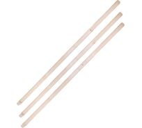 Черенок для грабель СПЕЦ березовый, 1 сорт, длина 1200-1250мм, D=30мм, 3 шт И-00767-3