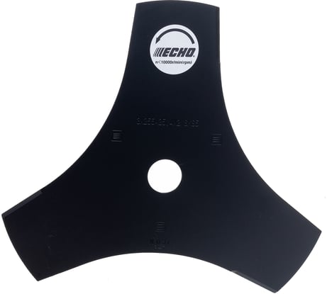 Нож металлический трехзубчатый (255 мм; 2 мм; 25.4 мм; тип А) для мотокос SRM-330 ES; SRM-350 ES Echo X405-000001