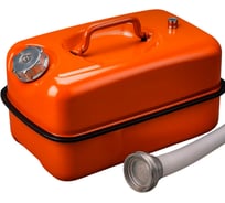 Канистра металлическая горизонтальная BlackWeld с заливным устройством, 10 л 145351