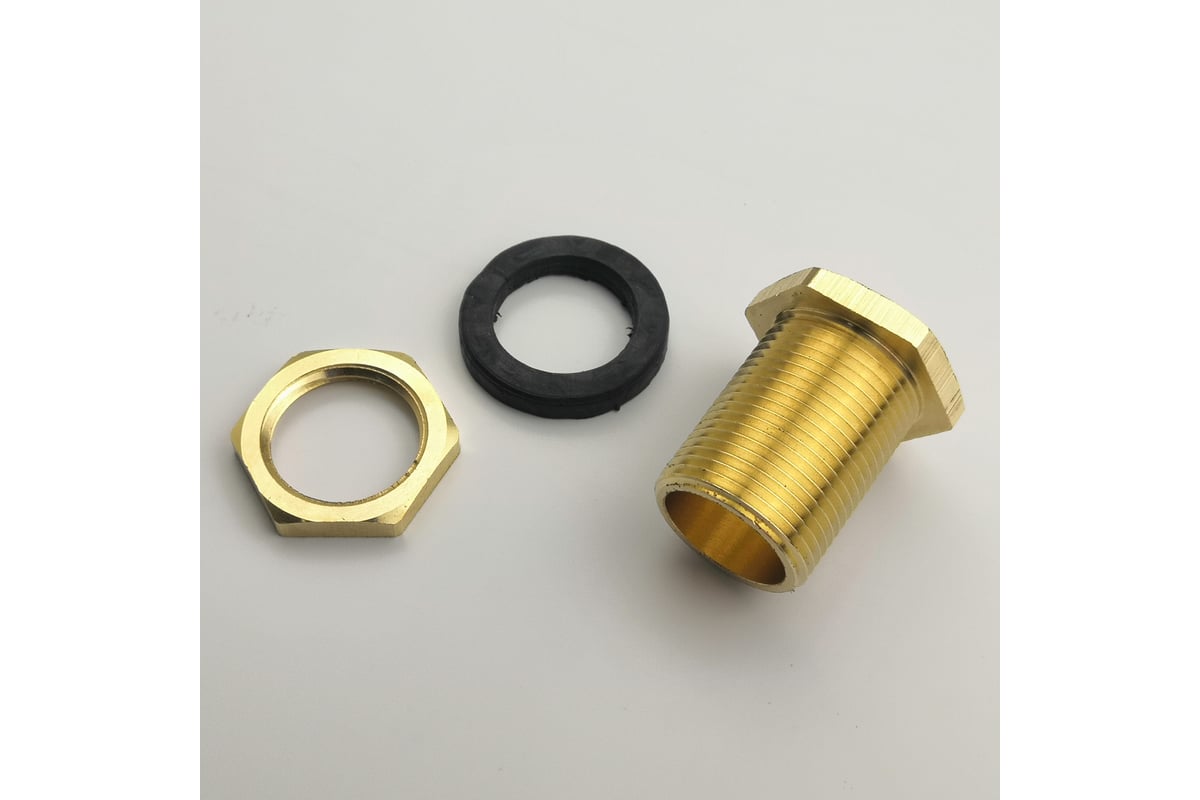 Переходник латунный для врезки в бочку НР 3/4\" Профитт 3179867 ...