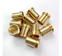 Штуцер латунный для шлангов наружная резьба 3/4 х елочка 19 мм, 10 шт Профитт 9279363