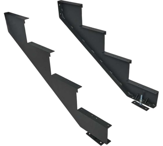 Косоур Калибр для лестницы 4 ст (лев+прав, регулир. опоры 2шт, сталь 3мм, H=680мм, проступь 275мм) 00000083557 1