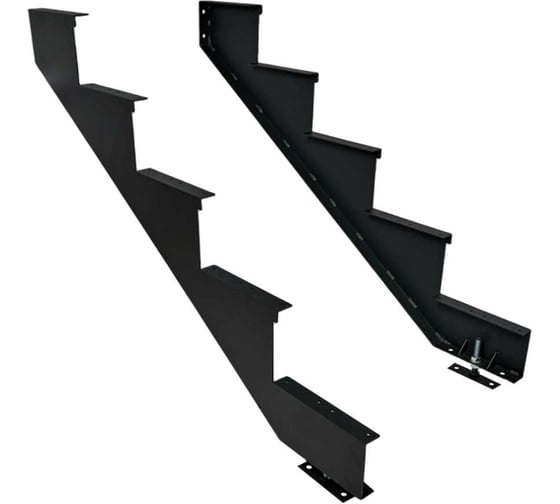 Косоур Калибр для лестницы 5 ст (лев+прав, регулир. опоры 2шт, сталь 3мм, H=860мм, проступь 275мм) 00000083558 1