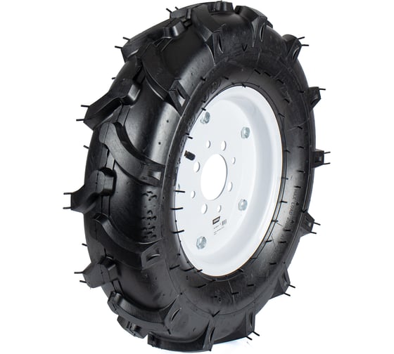 Колесо к МОТОБЛОКУ СИЛАЧ 5.00-10 ,Елочка, диск 4 отверстия, цена за штуку (2/36) 023610 1