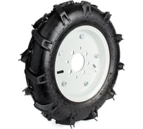 Колесо СИЛАЧ к МОТОБЛОКУ 4.00-10, Елочка, диск 4 отверстия (2/64) 023608