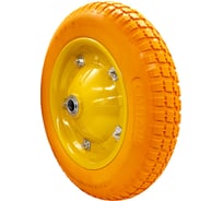 Колесо к тачке СИЛАЧ полиуретановое 3.00-8 ,20 мм (5/90) 023679