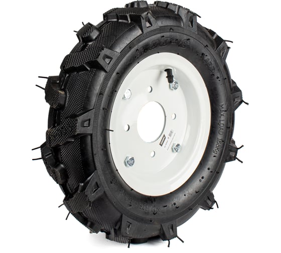 Колесо СИЛАЧ к МОТОБЛОКУ 4.00-8, елочка, диск 4 отверстия 023609 1