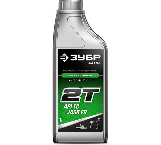 Минеральное масло ЗУБР Extra 2Т-М для 2-тактных двигателей, 1 л 70602-1 1