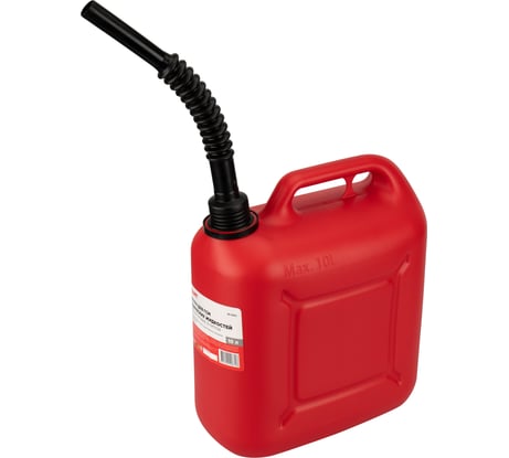 Канистра пластиковая 10 л для бензина и ГСМ красная сертифицирована REXANT 80-0202