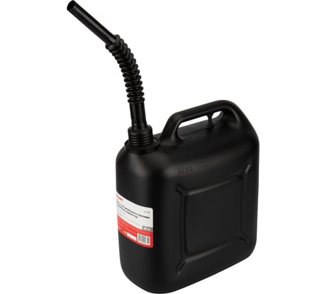 Канистра пластиковая 10 л для бензина и ГСМ черная сертифицирована REXANT 80-0208
