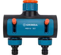 Двухканальный распределитель с внутренней резьбой GRINDA PROLine TS-2, 3/4"-1" 8-426312_z02
