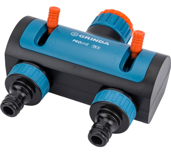 Двухканальный распределитель с внутренней резьбой GRINDA PROLine TS-2, 3/4"-1" 8-426312_z02