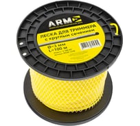 Леска для триммера (100 м; 3 мм; круг) ПКБ АРМА А520-1310