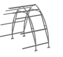 Каркас вставки к теплице Дачная Стрелка ЛЮКС 2 м ВОЛЯ 2