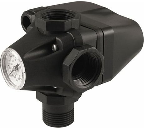 Реле давления JEMIX XPD-2-3W в комплекте с 5-выводным переходником и манометром 88514