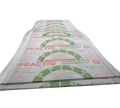 Поликарбонат АКТИВАГРО.РФ PRACTIQ 2100x6000x4 мм, плотность 0.52 кг/м2, 2 листа 026