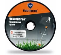 Леска для триммера квадрат Holzfforma FlexiCut Pro 2.4мм/90м SQ002490PRO