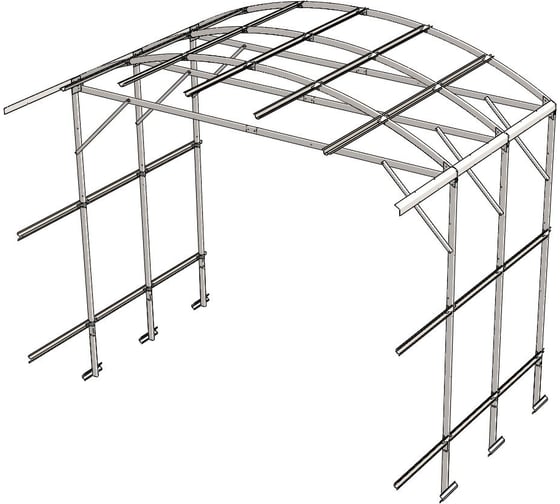 Каркас вставки к теплице ВОЛЯ Прима-3 шаг 0,67м 1410