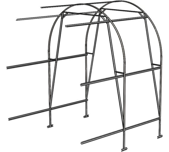 Каркас вставки к теплице ВОЛЯ Дачная Двушка Люкс 31653