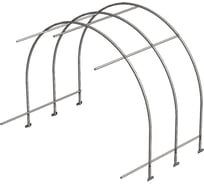 Каркас вставки к теплице ВОЛЯ Бетта 2024 шаг 0.67м с грунтозацепами 1429