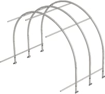 Каркас вставки к теплице ВОЛЯ Сигма Люкс шаг 0.67м с грунтозацепами 1430