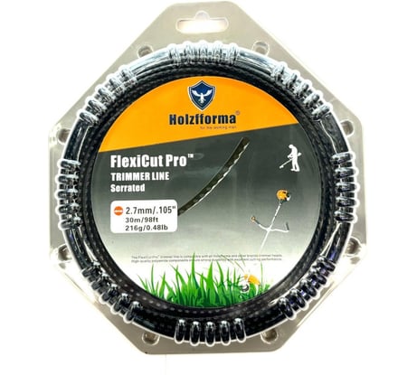 Леска Holzfforma для триммера зазубрины FlexiCut Pro 2.7мм/30м SR002730PRO