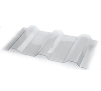 Профилированный монолитный поликарбонат Novattro МП/С-20 0.8мм 2 000х1 150мм ШК (00 прозрачный, 1UV) 4604638006821 4604638006814