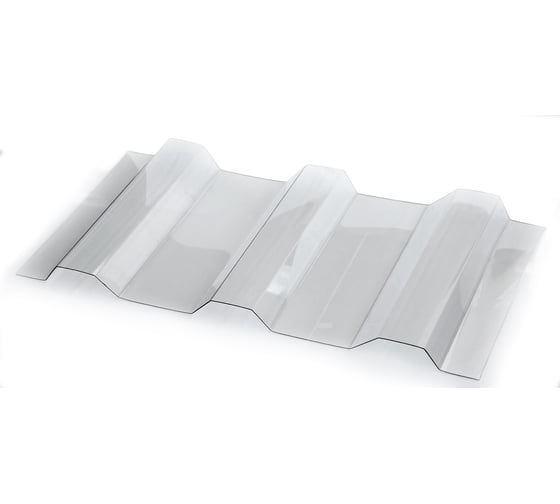 Профилированный монолитный поликарбонат Novattro МП/С-20 0.8мм 2 000х1 150мм ШК (00 прозрачный, 1UV) 4604638006821 4604638006814 1