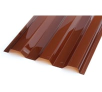 Профилированный монолитный поликарбонат Novattro МП/С-21 0.8мм 2 000х1 051мм ШК (13 терракотовый, 1UV) 4604638006869