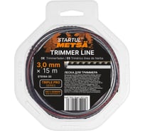 Леска STARTUL 3.0 мм х 15 м зубчатый квадрат сеч. TRIPLE PRO  METSA ST6164-30