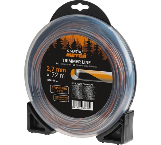 Леска STARTUL 2.7 мм х 72 м витой круг сеч. TRIPLE PRO METSA ST6161-27 1