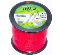 Леска для триммера GREEN REVOLUTION 2.4 мм крученый квадрат (в бобине 480м +/-5%) (100% нейлон) ЛС-448024