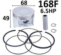 Поршень 68мм RIparts для двигателя 168F комплект 6,5лс (высота 49мм) ЦЗ-0013051084