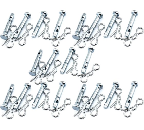 Срезные болты для снегоуборщика Amperin 6х41мм со шплинтом, комплект 20шт 144002 093838