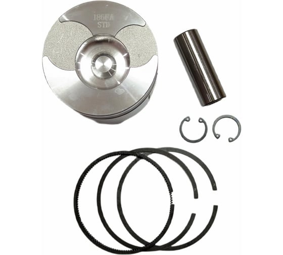 Поршень для дизельного двигателя 186F с кольцами 108012 Amperin 082653