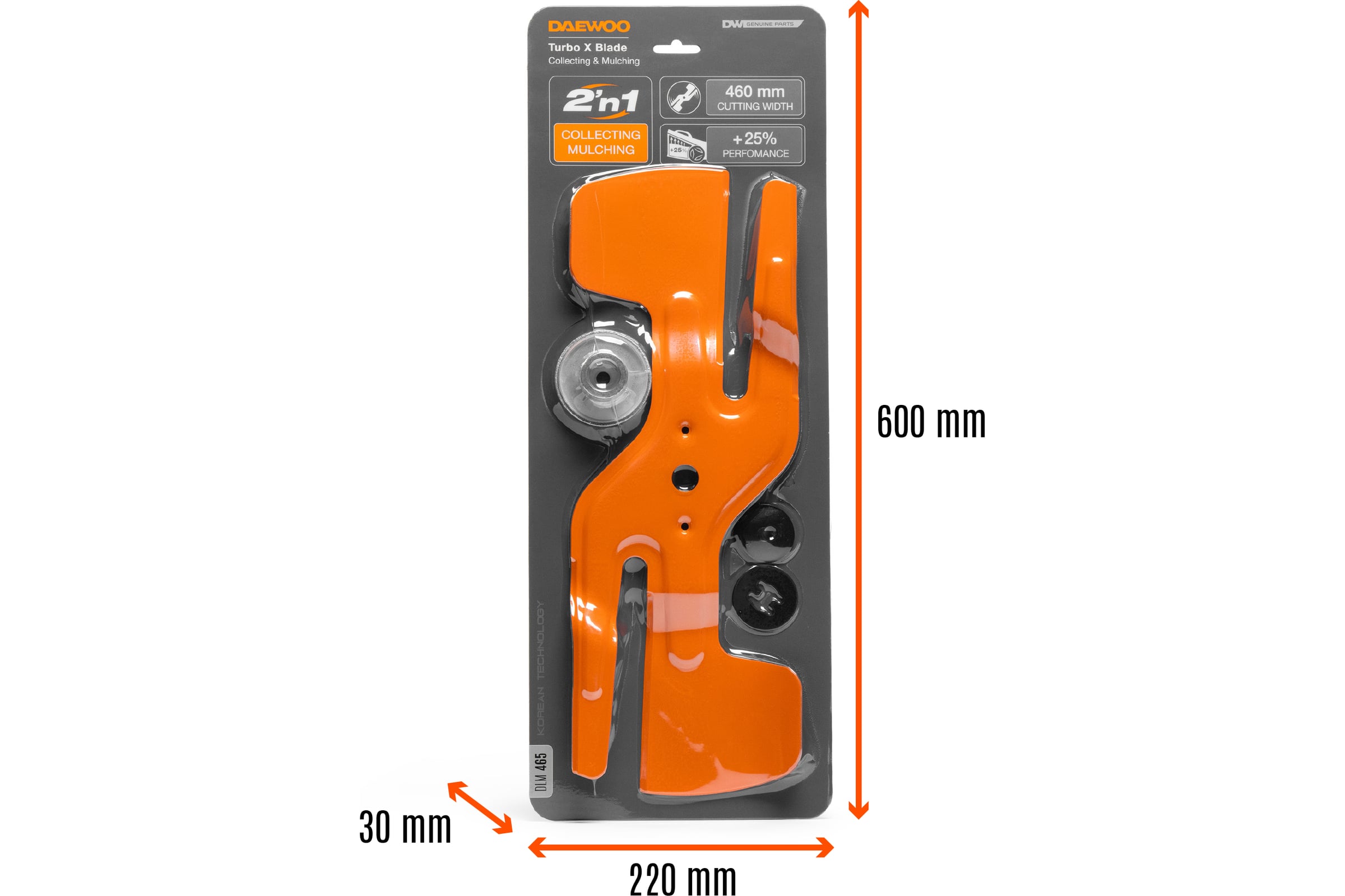 Нож DAEWOO для газонокосилки 46 см TURBO X BLADE DLM 465