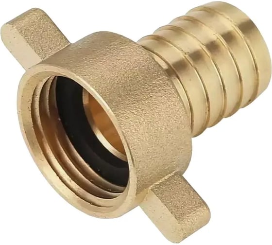 Штуцер латунный VIEIR 2шт с накидной гайкой 3/4 × выход 20 мм для увеличенного пропуска воды VR55/4-20