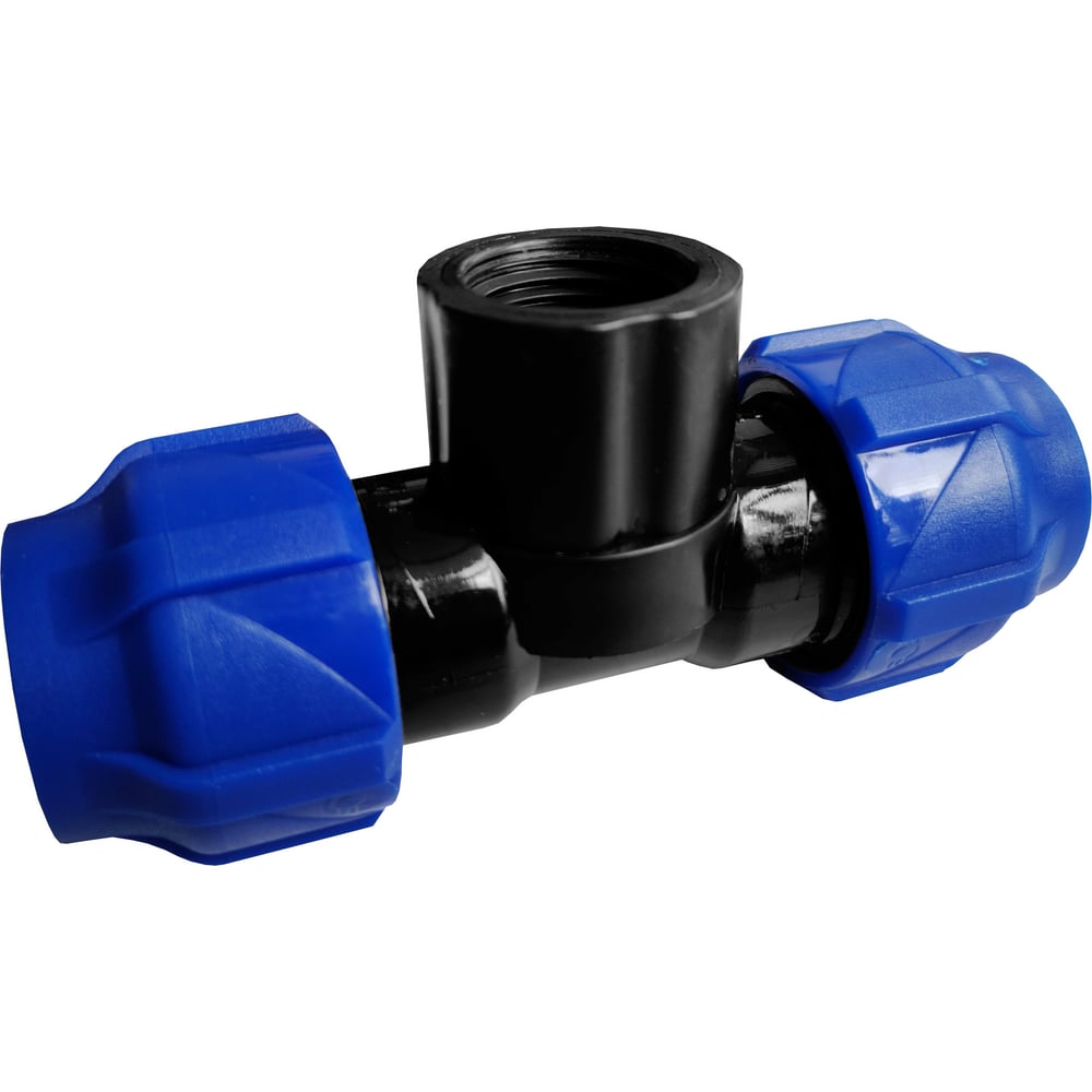 Компрессионный переходной тройник VALFEX ПНД, с внутренней резьбой, 40 ...