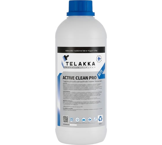 Средство для мойки автомобилей и техники Telakka ACTIVE CLEAN PRO AUTO 1л 7693730390126