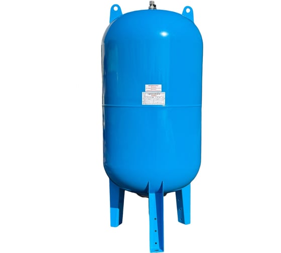 Гидроаккумулятор LadAna 150 л вертикальный с проходной мембраной, голубой 110103002