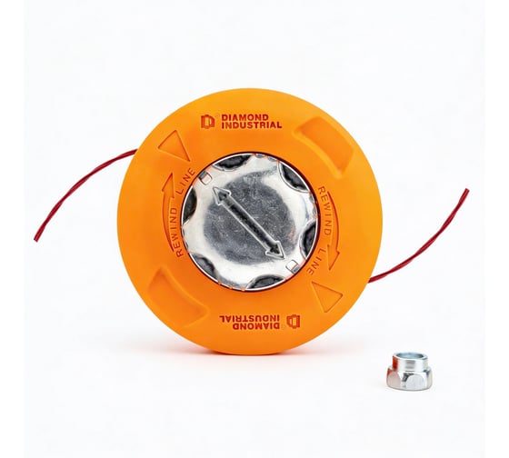 Катушка для триммеров Diamond Industrial М10х1.25 LH левая резьба, полуавтомат, мет.кнопка DIDTRKAT44