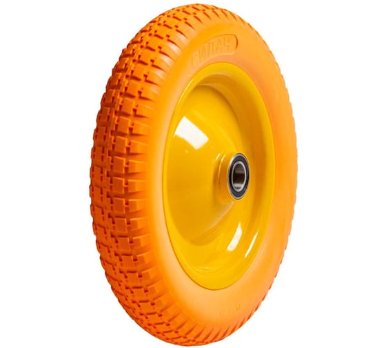 Колесо к тачке ПОЛИУРЕТАНОВОЕ СИЛАЧ 3.00/3.25-8 ,25 мм (5/90) 024681